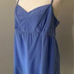 Lilly Pulitzer periwinkle blue silk tank top size M Photo 3