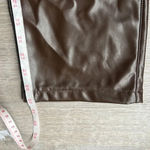 Abercrombie & Fitch NEW Vegan Leather 90s Straight Pant Photo 10