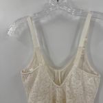 Bali  Cream Sheer Lace Unpadded One Piece Lingerie Bodysuit Women's Size 36C Photo 7