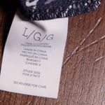 CAbi  Te Amo Love Script Blouse Navy Blue Balloon Bishop Sleeve Style 5336 Size L Photo 4