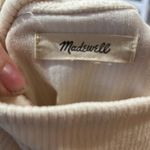 Madewell  beige turtleneck ribbed sweatshirt Photo 5