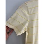 Everlane | Striped Organic Cotton Crew T-Shirt | Yellow & White | Sz M | NWT Photo 4
