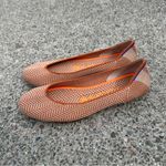 Rothy's Rothy’s Retired Orange Merino Wool Camel Herringbone Square Toe Flats Photo 2