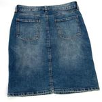 Gap  Womens Jean Skirt Distressed Straight Denim Knee‎ Length Blue Size 6/28 Photo 1