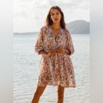 Daughters Of India Kyra Cotton Gauze Mini Dress in Fuchsia Bloom size Large $179 Pink Photo 1