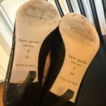 Kate Spade black glitter round toe pumps heels 8 Photo 3