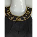 Vintage Delaru‎ Linda Bernell Women's Sequin Halter Neck Maxi Dress Black Size 4 Photo 5