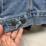 Levi Strauss Signature Women's Denim Vest Sleeveless Button Front Collared Blue Photo 6