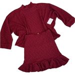 Free People NWT Set The Mood 2 Piece Sweater Skirt Set Size XS Photo 2