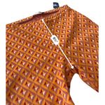 ZARA orange pink geometric high-rise flared jacquard legging pants NEW Sz Small Photo 6