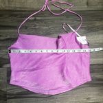 Wild Fable Womens Pink Cowlneck Cropped Y2K Satin Halter Blouse Size XS Photo 4