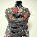 Blowfish Malibu Floral Print Zip Lace Up Sneakers Sz 7‎ Distressed Rugged Skater Black Photo 10