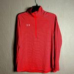 Under Armour  striped coral 1/2 zip lightweight pullover size M Photo 0