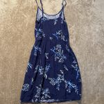 Old Navy  Dress Womens Small Poplin Cami Navy Blue Knee Sun Adjustable Coastal Photo 2