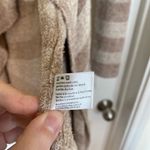 Barefoot Dreams  CozyChic Lite Island Wrap Cardigan Calypso Beige Stripe 436 S/M Photo 7