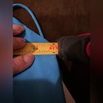 Alfred Angelo Marine Blue Sheer Baby Doll/Shift Midi Dress Sz 10 Draped … Photo 13