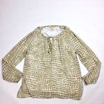 Michael Kors MICHAEL Chiffon Printed Zipper Blouse Photo 1