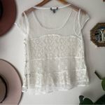 American Eagle Vintage‎  lace peplum Top Women’s SIZE MEDIUM coastal Cowgirl boho Photo 4