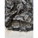 Tory Burch  Tank Top 100% Silk Blouse Sleeveless Pleated Geometric Sz S Black Photo 4