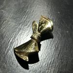 Vintage Signed Gerry's 2" Gold Tone Bow Pin Brooch Photo 1