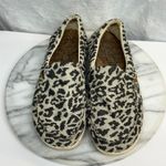 Hey Dude Slip On Shoes Woman's 7 Misty Woven Cheetah Gray Comfort Casual Natural Photo 1