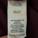 Soft Surroundings  Santa Barbara Tunic Top Womens Sz M Purple Asymmetrical Hem‎ Photo 9