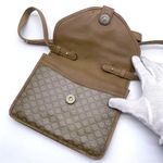 CELINE • Vintage Macadam Triomphe canvas and leather shoulder bag Photo 10