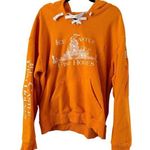 Ice Castle Fish House Orange Pullover Fleece Lined Hoodie Sweatshirt Women’s 2XL Size 2X Photo 0