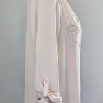 Elle  Peach Whip Lace Trim Button Down Size  Medium Photo 3
