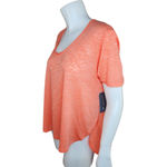 Melrose and Market Short Sleeve Coral Knit Open Side Top Size Large NWT Photo 3