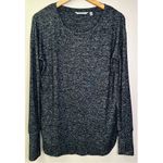 Athleta  Black Heathered Long Sleeve Thumbhole Workout Athleisure Top Tee Photo 1