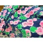 Lilly Pulitzer A1  Floral Scalloped Shorts Pockets Navy Pink Green Size 2 Photo 6