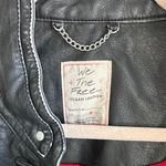 We The Free Black Vegan Leather Jacket Size S Photo 7