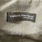 Valerie Stevens Beige Linen Blazer Size 6 Photo 6