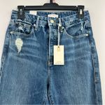 Good American  jeans Good Boy Double Slit BLUE404 wash size 0/25 NWT button fly Photo 1