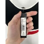 Alice + Olivia  Maude Bralette Tank Top Shirt Wool Blend Red Black Striped XS Photo 2