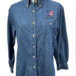 Wrangler  Walt Disney‎ Parks & Resorts Embroidered Denim Button Up Shirt Womens S Photo 0