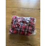 NFL Team Apparel Kansas City Chiefs Flannel Shirt Womens Red Size Small Football Photo 12