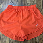 Nike  Women's Orange Tempo Dri-Fit‎ Running Gym Workout Shorts Lining Size Large Photo 0
