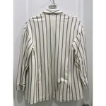 ZARA  Cream Pinstriped Belted Jacket Sz XS Photo 3