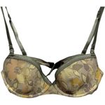Stella McCartney  Green Floral TShirt Bra Size 34B Push-up Light padding Everyday Photo 2