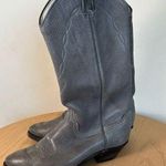 Western Cowboy Cowgirl boots Women's 6.5M Gray Leather Upper Gray Size 6.5 Photo 0