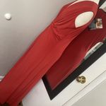 NWT IMAN GLOBAL CHIC TWIST FRONT SLEEVELESS BUTTERY SOFT MAXI DRESS BURNT UMBER Red Photo 6