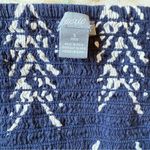 Aerie  Maxi Dress Navy Blue Spaghetti Strap V-Neck Cutout Front Stretch Small Photo 7