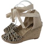 Free People Amalfi Coast Espadrille Wedge Sandals Natural Size EU 37 US 6.5 Photo 4