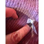 Lane Bryant  2X Plus Pink Knit Lace Detail V Neck Puff Sleeve Cardigan Sweater Photo 7