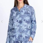 Johnny Was Women's Floral Blue Amichi Worker Jacket Size L Photo 0