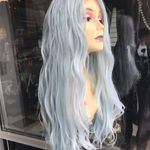 Wig sale blue Cosplay Anime Costume Long Wig Green Photo 1