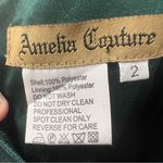 Amelia Couture Emerald Green Sequined Mermaid Dress with lace up back size 2 Photo 12