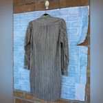 SABINA MUSÁYEV Tied Shimmer Tunic dress size small Silver Photo 8